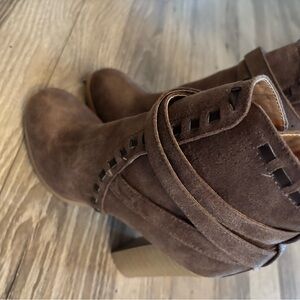 Brown Suede Ankle Boots